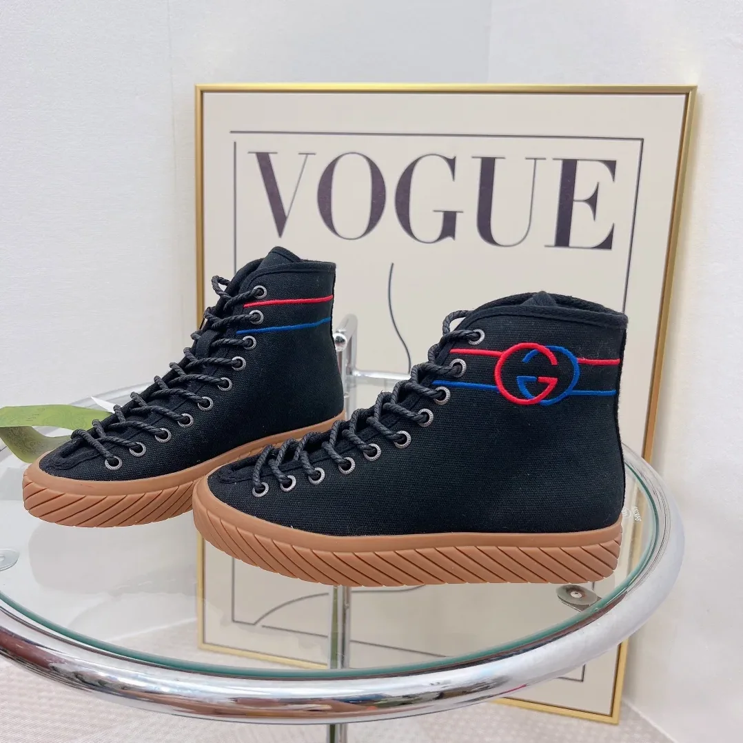 Gucci Interlocking G High for Women in Top Sneaker Black