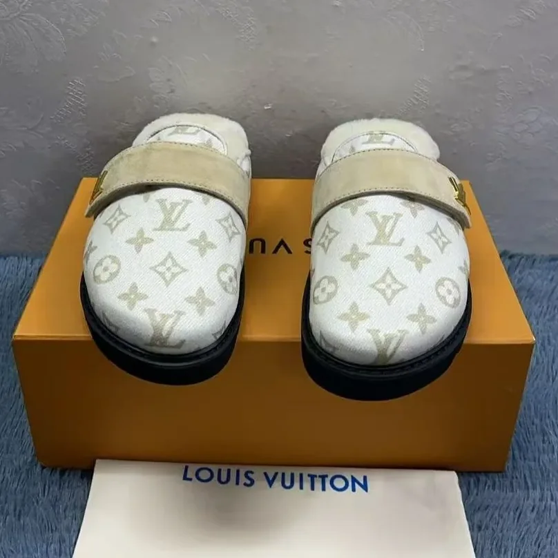 Louis Vuitton LV Cosy Flat Comfort Clog White 1ADD6V