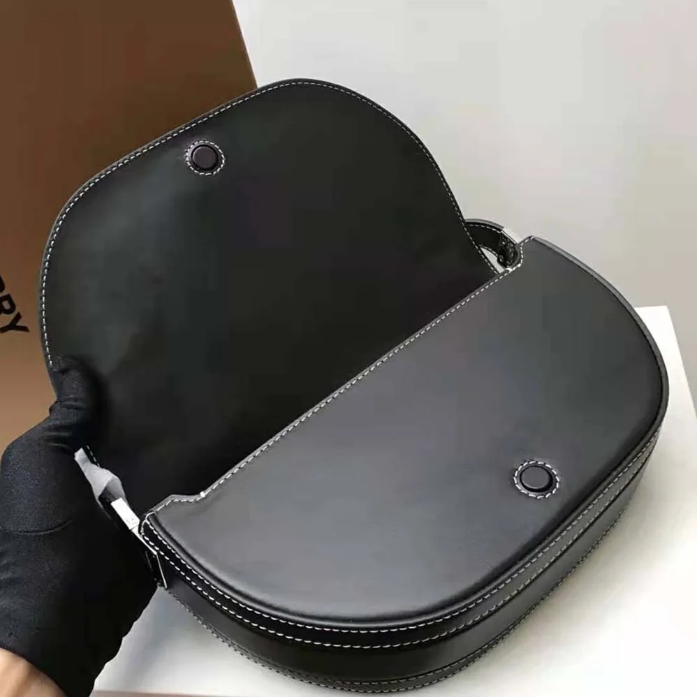 Burberry Small Logo Graphic Denim and Leather Olympia Bag for Women Burberry Small Logo Graphic Denim and Leather Olympia Bag for Women