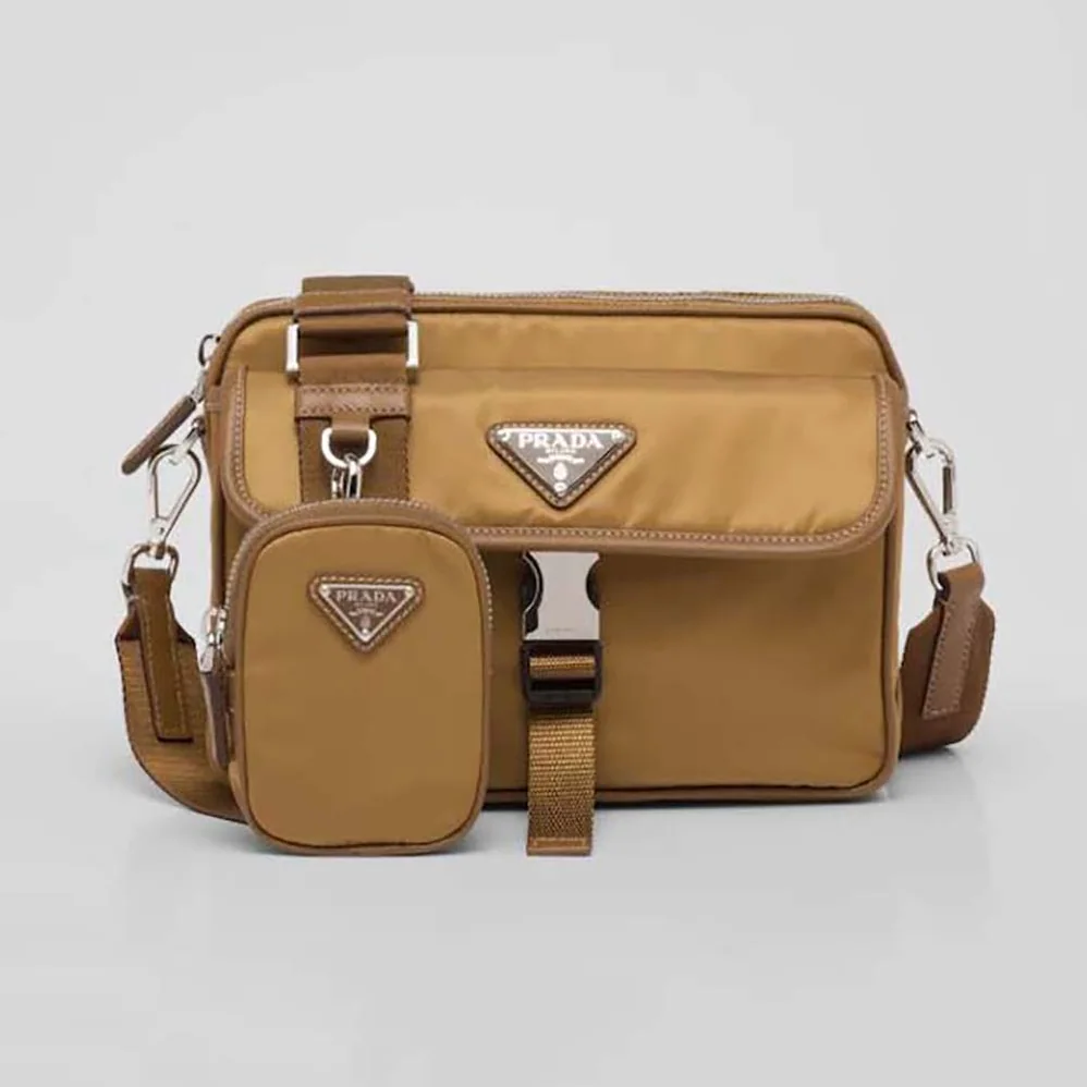 Prada Re-Nylon and Saffiano Leather Shoulder Bag for Men