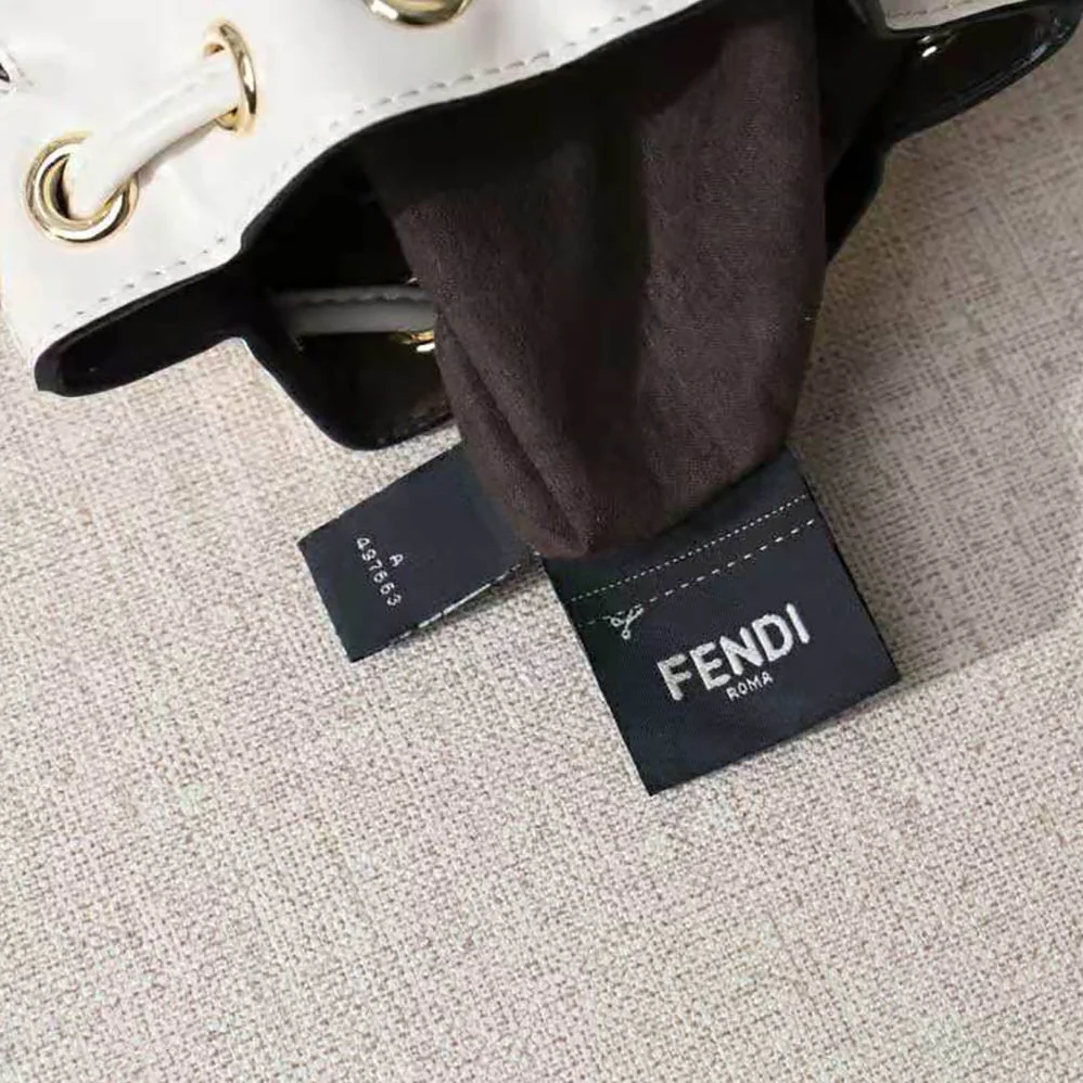 Fendi Mon Tresor Leather Mini Bag for Women in White Fendi Mon Tresor Leather Mini Bag for Women in White