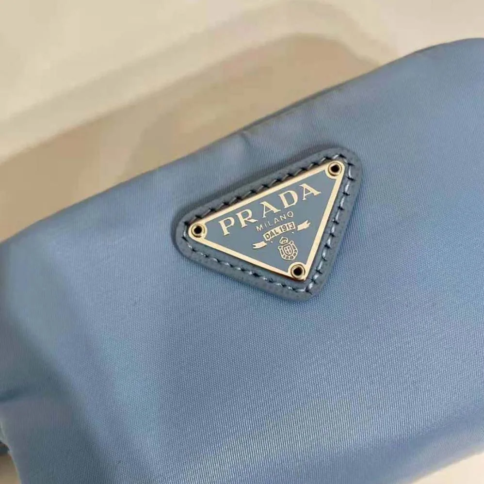 Prada Small Re-Nylon Wallet for Women in Blue