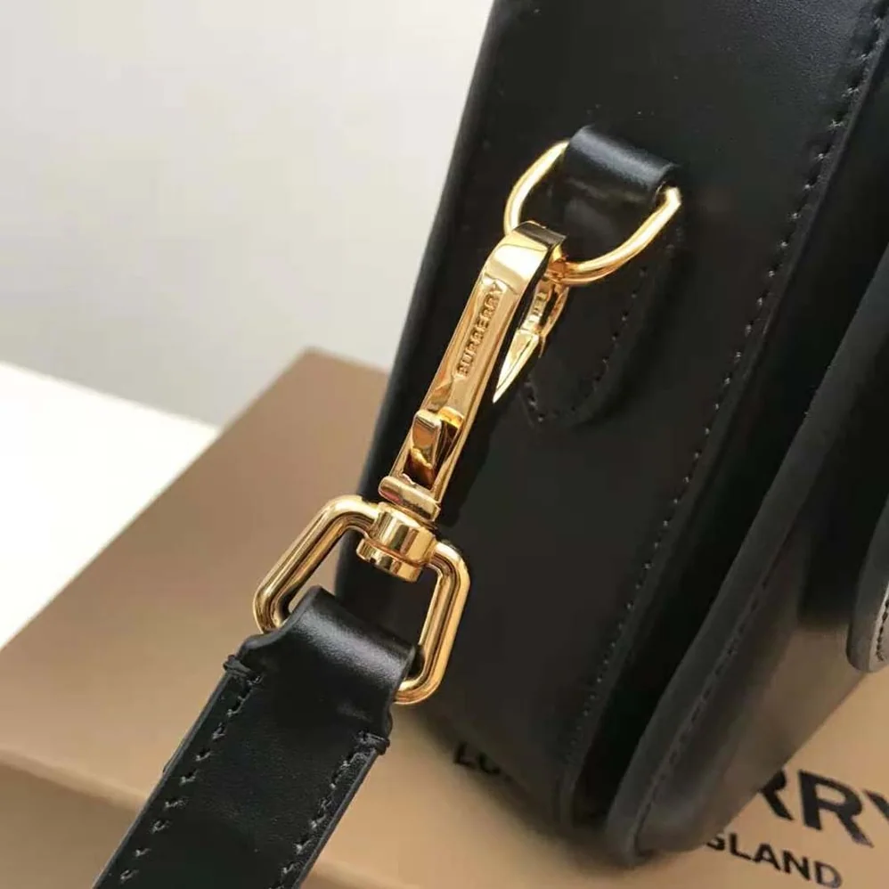 Burberry Leather Small Elizabeth Bag for Women in Black