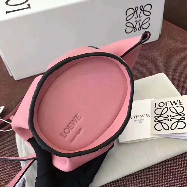 Loewe Elephant Mini Bag in Calfskin for Women in Pink Loewe Elephant Mini Bag in Calfskin for Women in Pink