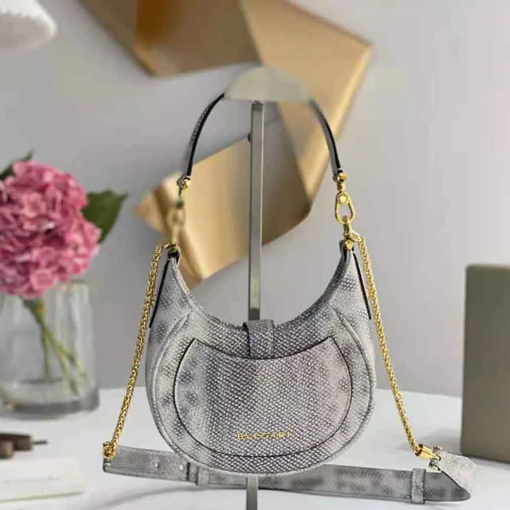 Bvlgari Serpenti Ellipse Crossbody Bag for Women in Silver