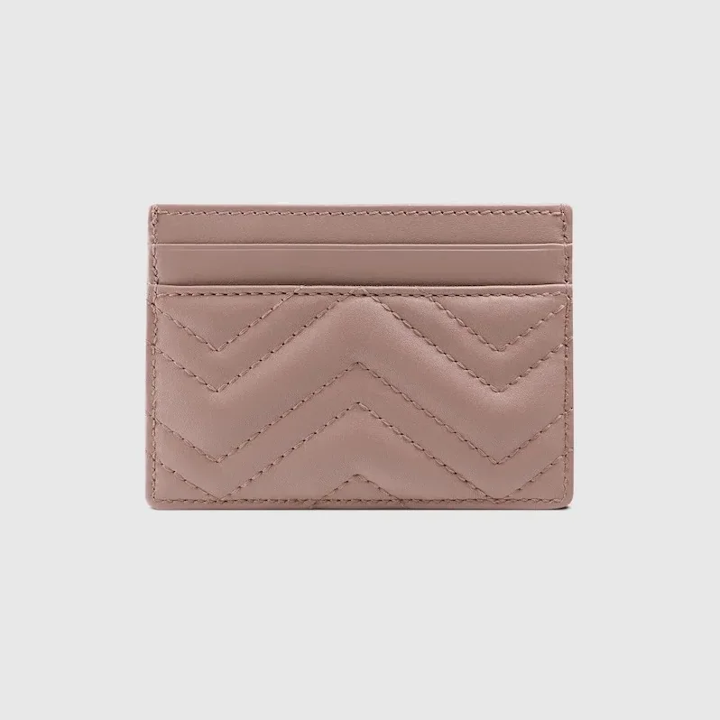 Gucci GG Marmont Card Case Dusty Pink /