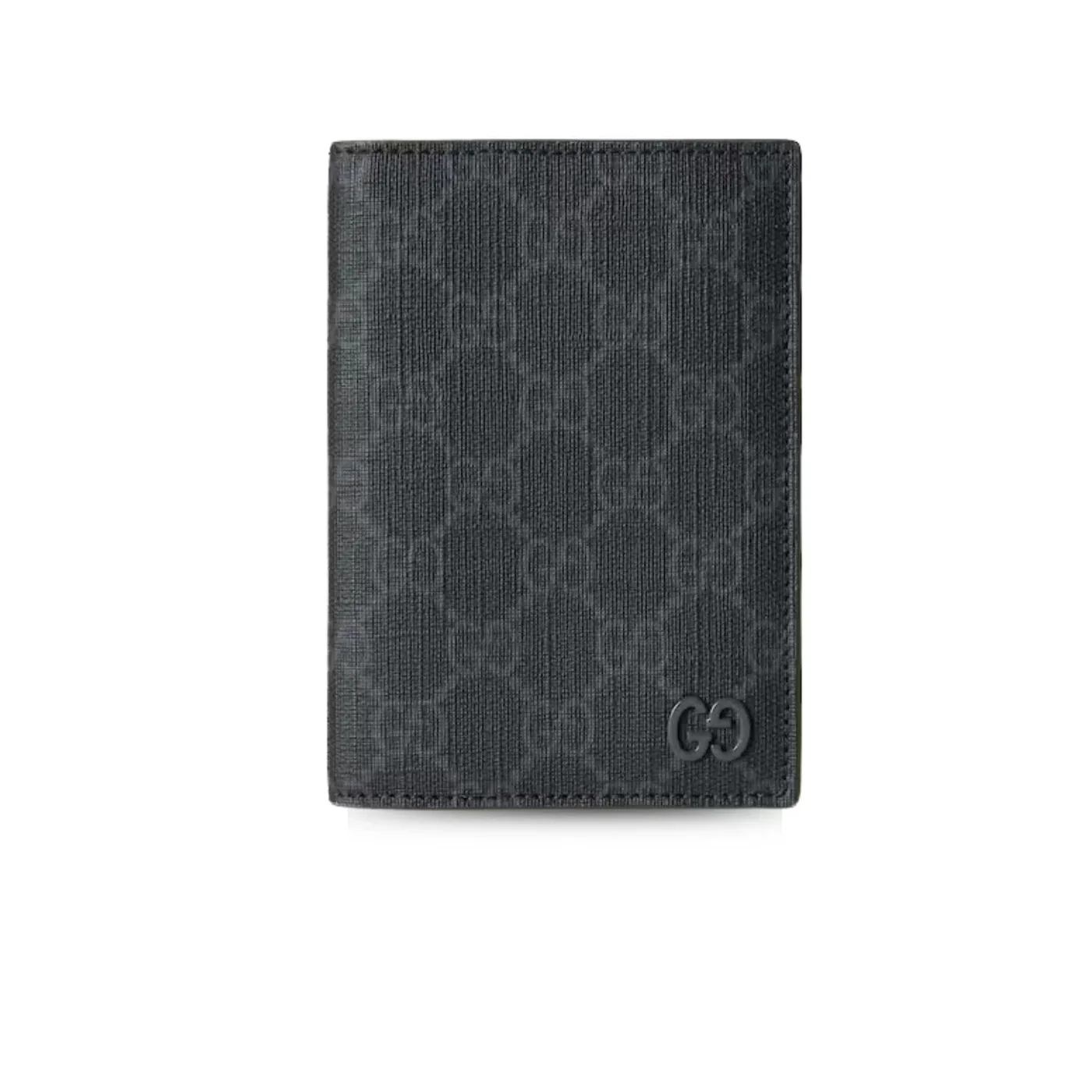 Gucci Passport Case With GG Detail Black /
