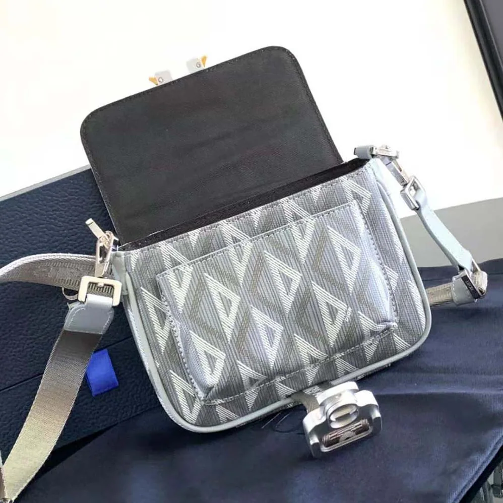 Dior Mini Dior Hit the Road Bag Dior Gray CD Diamond Canvas for Men Dior Mini Dior Hit the Road Bag Dior Gray CD Diamond Canvas for Men