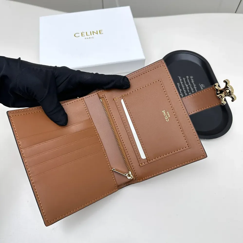 Celine Medium Strap Wallet Nino in Supple Grained Calfskin for Women Celine Medium Strap Wallet Nino in Supple Grained Calfskin for Women