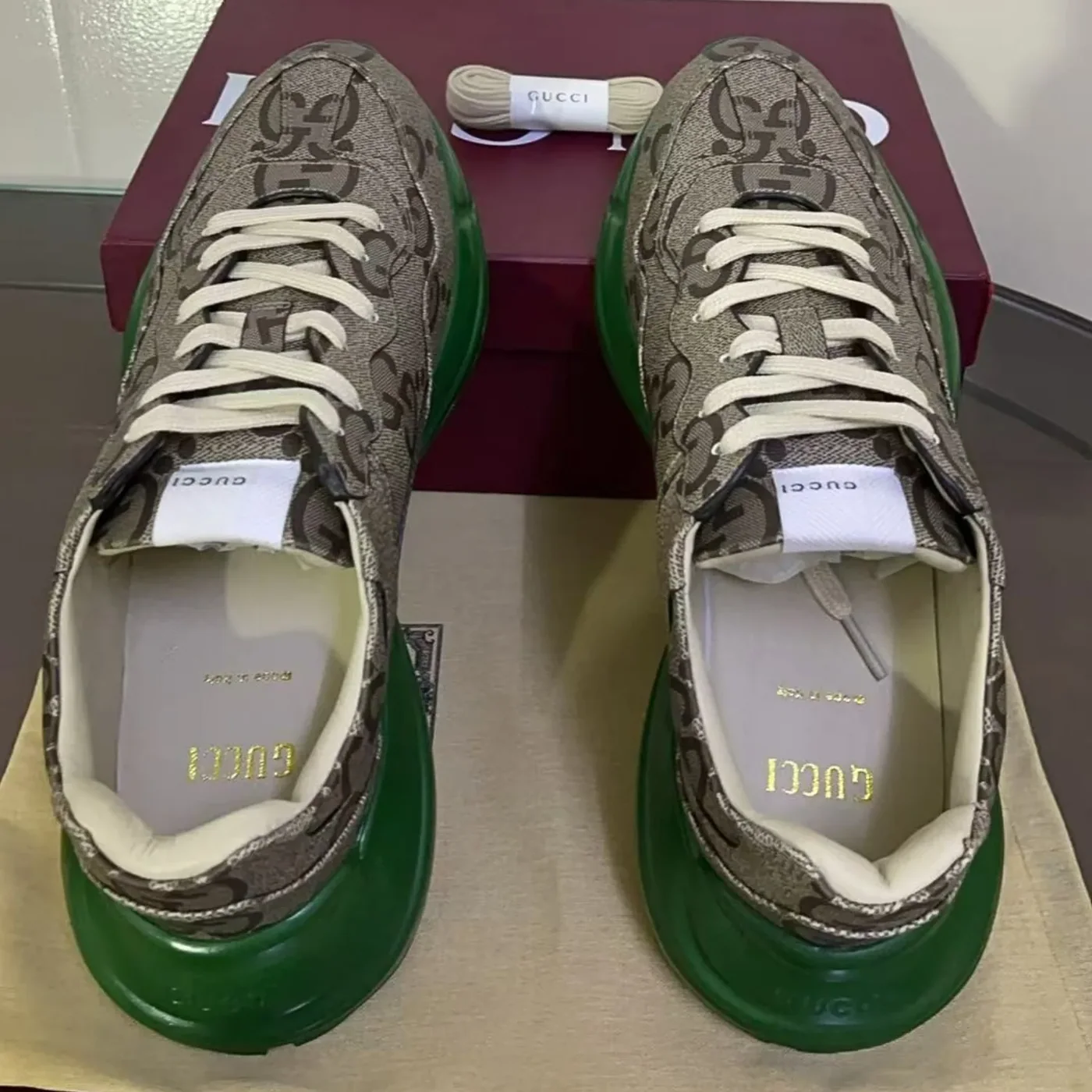 Gucci GG 100 Rhyton Sneaker Green