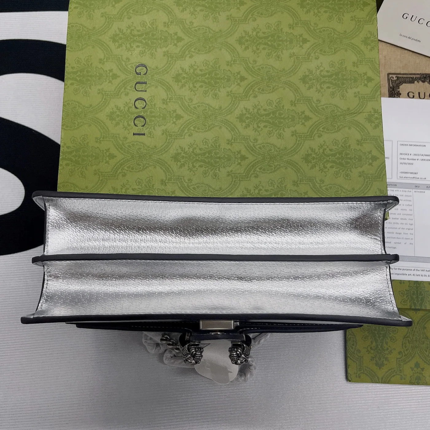 Gucci Dionysus Small Shoulder Bag in Silver Palladium Hardware Gucci Dionysus Small Shoulder Bag in Silver Palladium Hardware