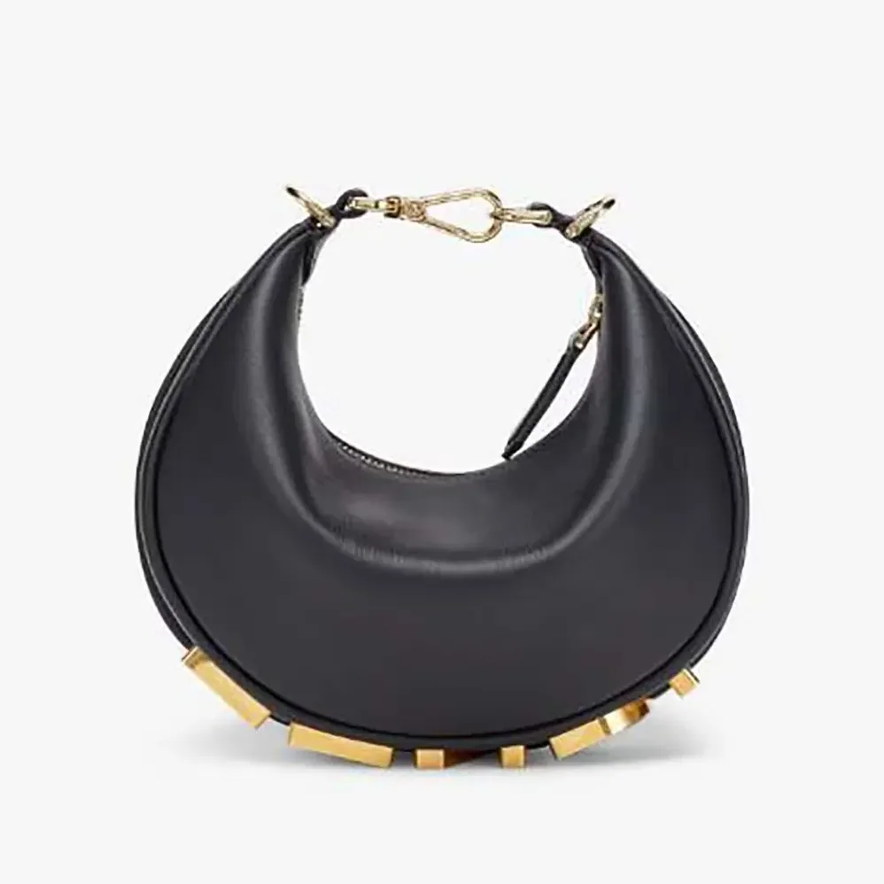 Fendi Fendigraphy Mini Black Leather Mini for Women in bag Fendi Fendigraphy Mini Black Leather Mini for Women in bag