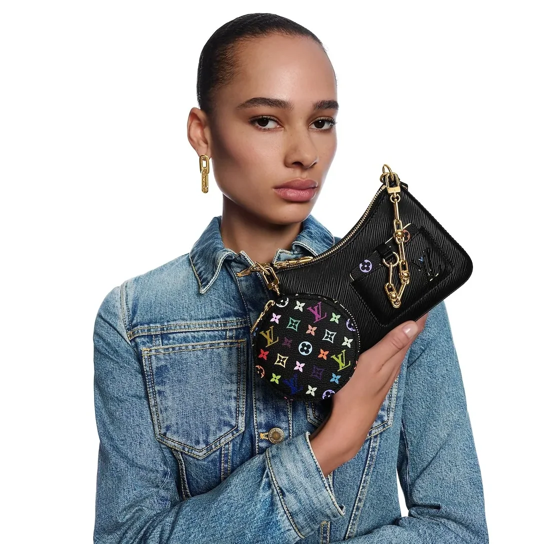 Louis Vuitton LV x TM Marellini Handbag Multicolore Noir / Louis Vuitton LV x TM Marellini Handbag Multicolore Noir /