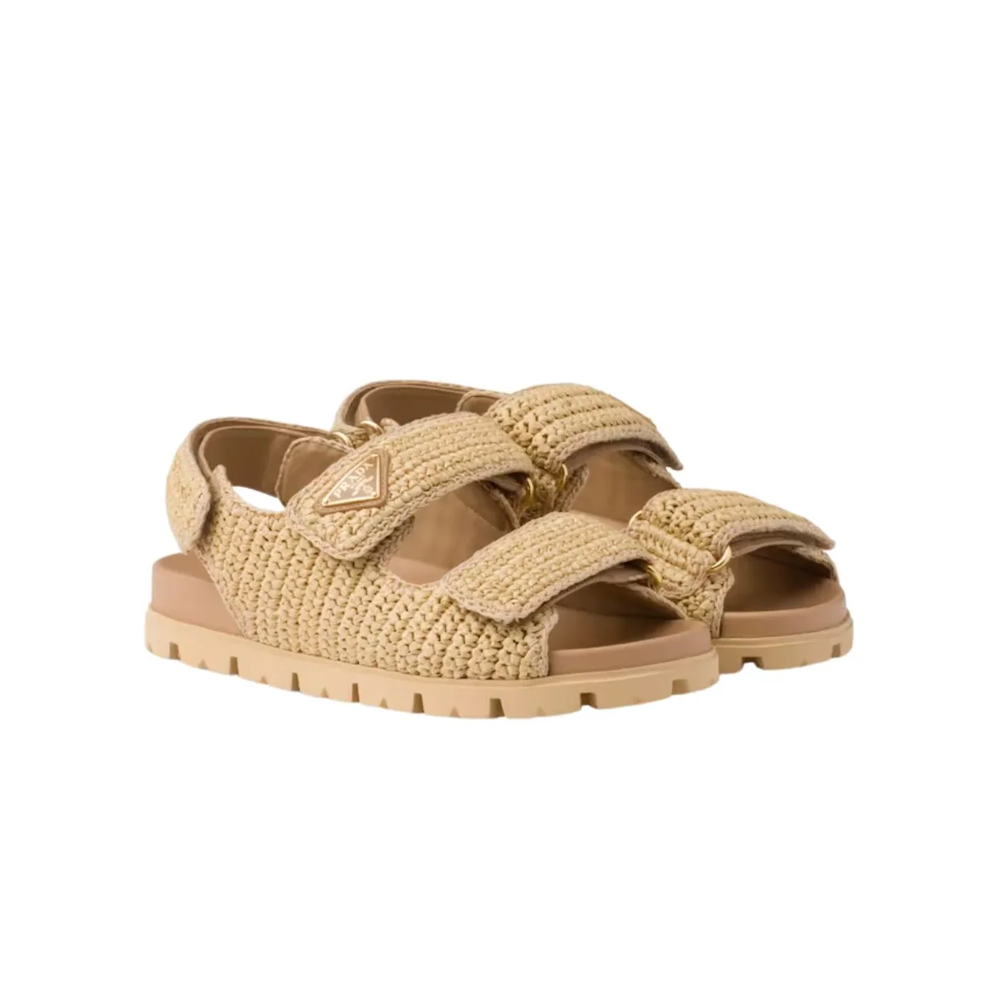 Prada Crochet Sandals Beige 1X440N_2C2T_F0018_F_020