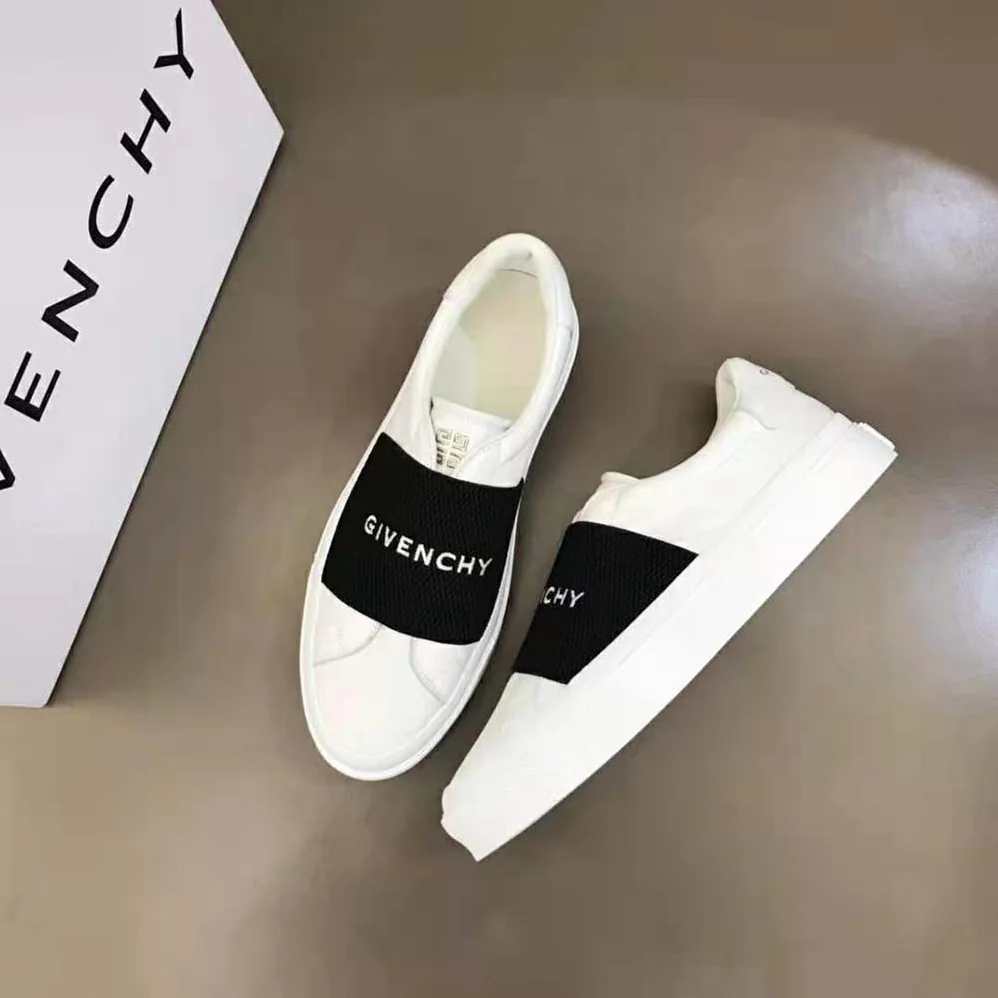 Givenchy Sneakers in Leather with Givenchy Webbing for Women in White