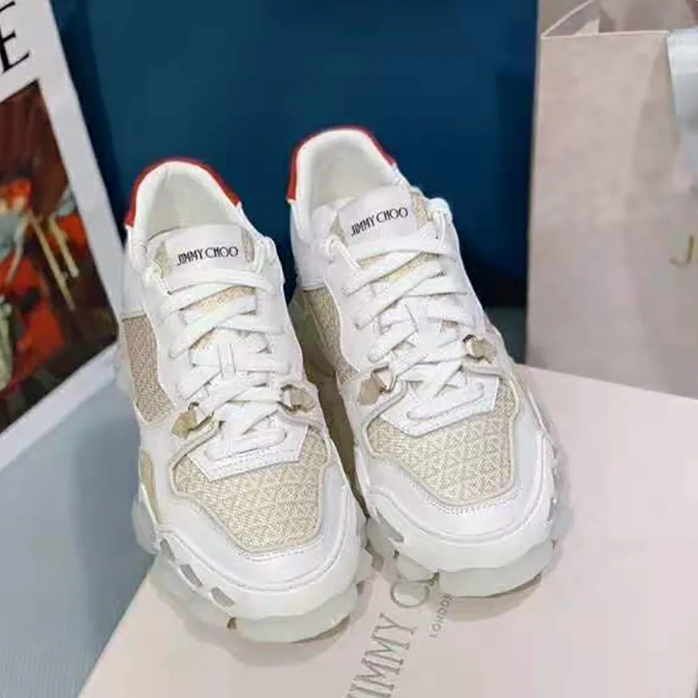 Jimmy Choo Diamond X Trainer/F Low-Top Trainers for Women in White Jimmy Choo Diamond X Trainer/F Low-Top Trainers for Women in White
