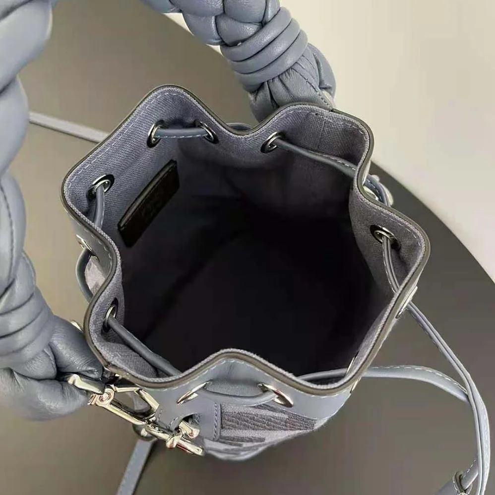Fendi Mon Tresor Blue FF Canvas Mini for Women in Bag Fendi Mon Tresor Blue FF Canvas Mini for Women in Bag