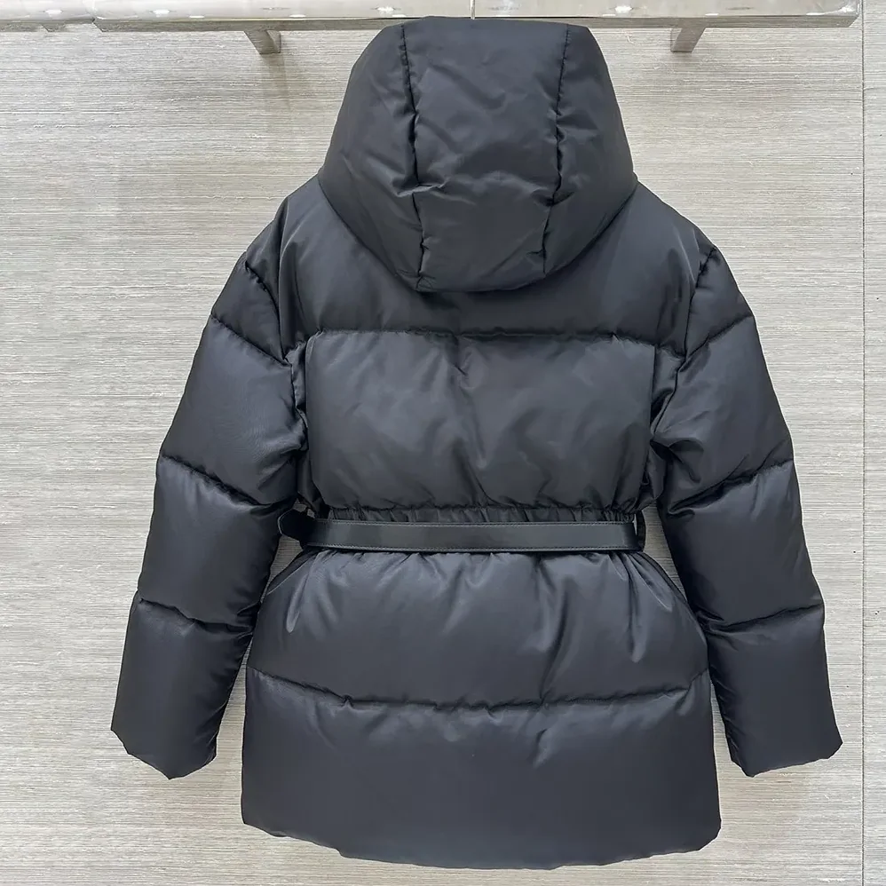Prada Re for Men in Nylon Hooded Down Jacket Prada Re for Men in Nylon Hooded Down Jacket