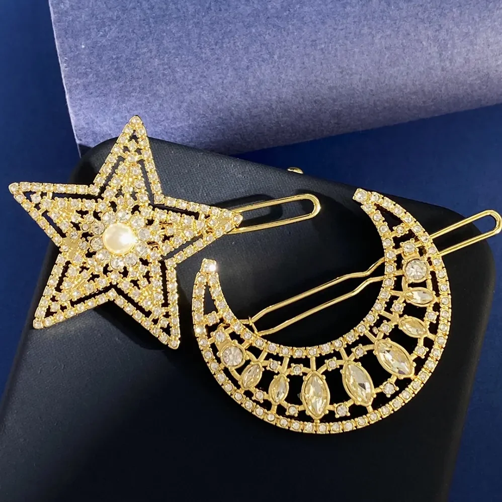 Dior Nuit Étoilée Barrette Pale Gold for Women in Finish Metal Dior Nuit Étoilée Barrette Pale Gold for Women in Finish Metal