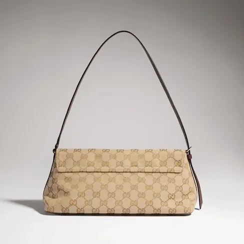 Gucci Madison Medium Shoulder Bag / Sand/ Dark Brown Gold Hardware