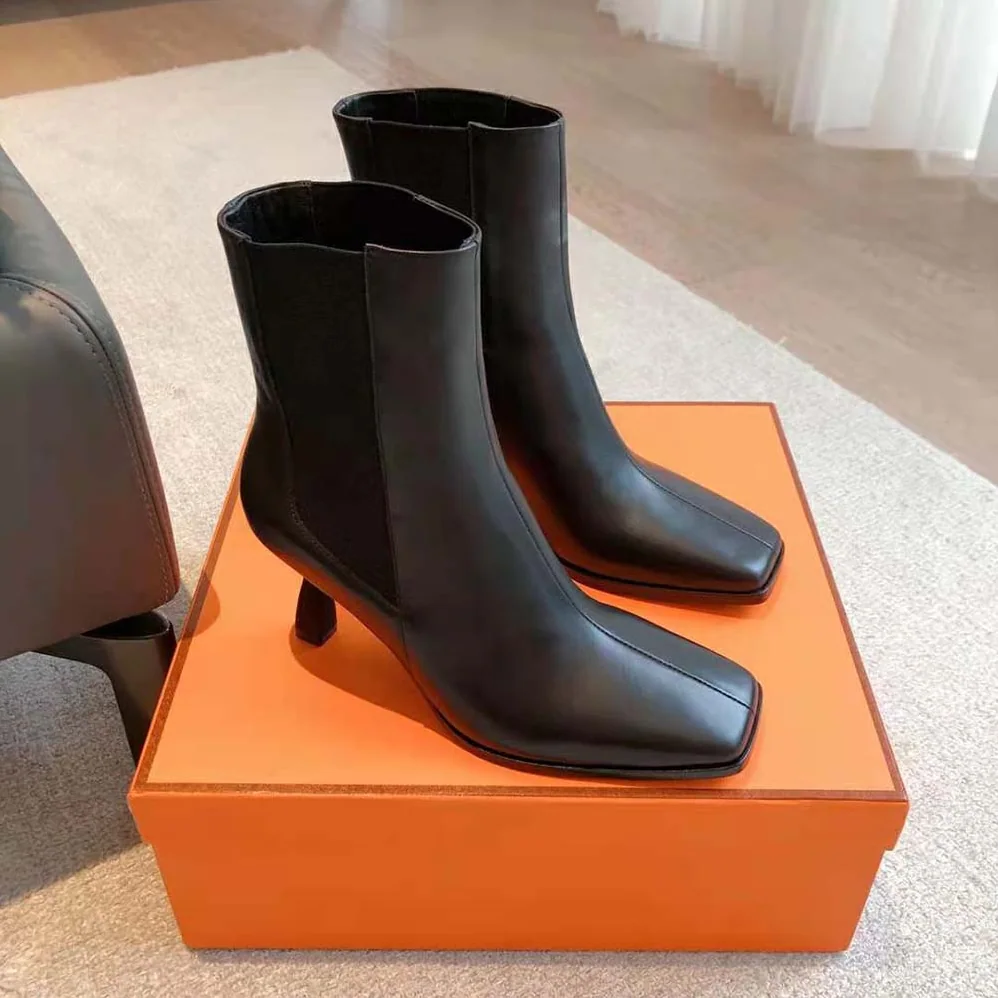Hermes Gill 75 Ankle Boot for Women in Black