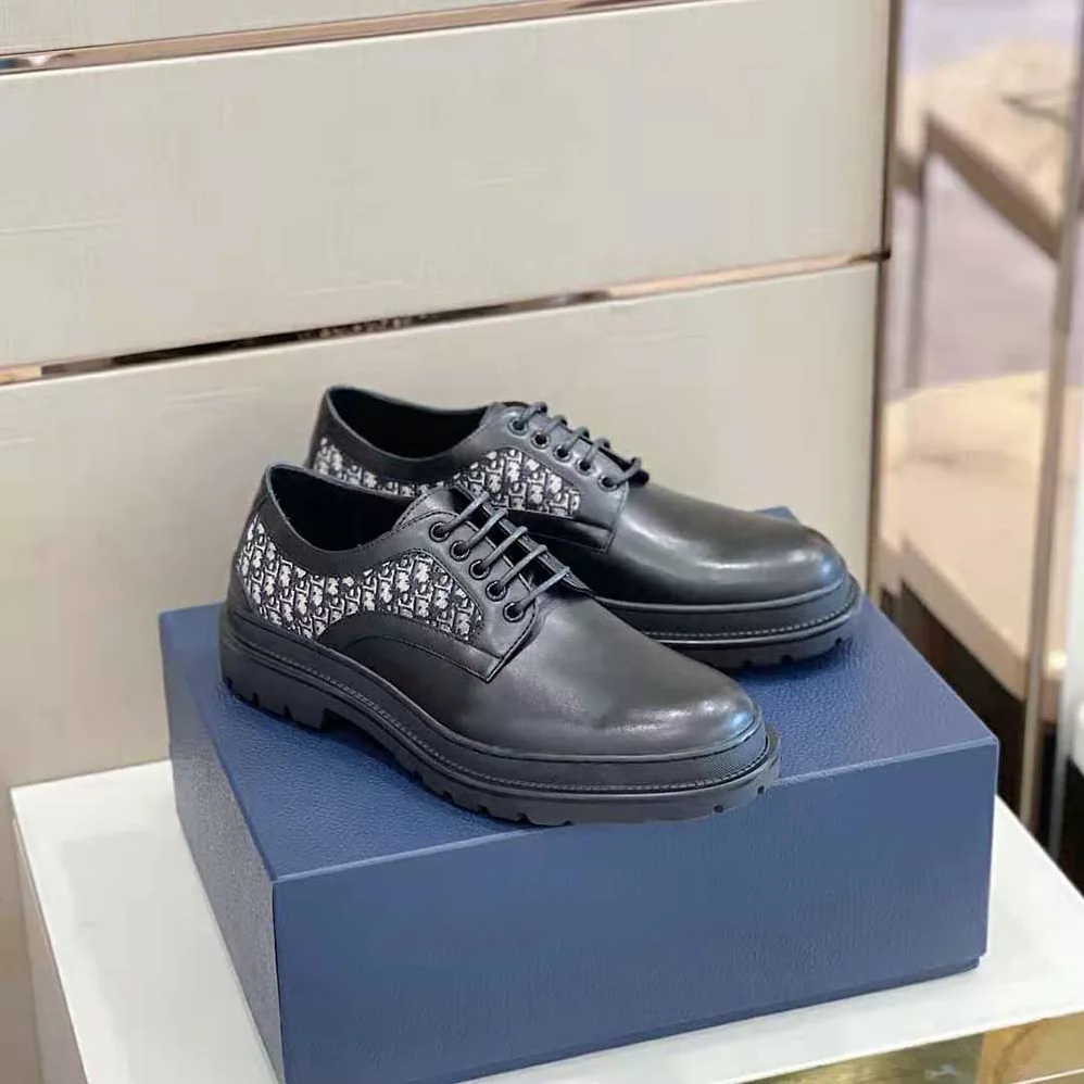 Dior Explorer Derby Shoe Black Smooth Calfskin for Men