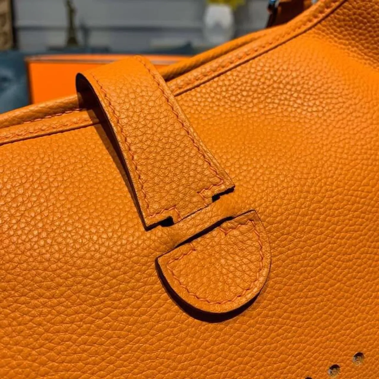 Hermes Evelyne III GM Bag Orange / Hermes Evelyne III GM Bag Orange /