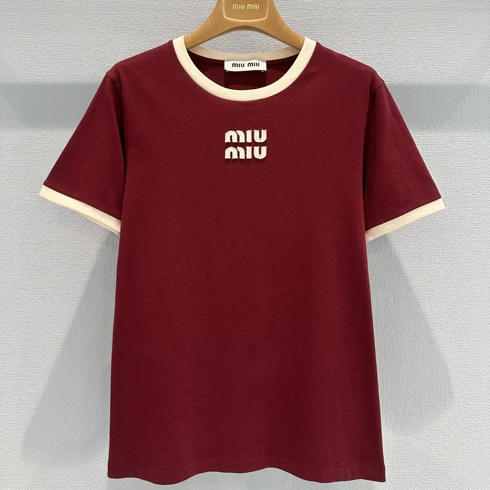 Miu Miu Wool and Cashmere Cardigan for Women in Red Miu Miu Wool and Cashmere Cardigan for Women in Red