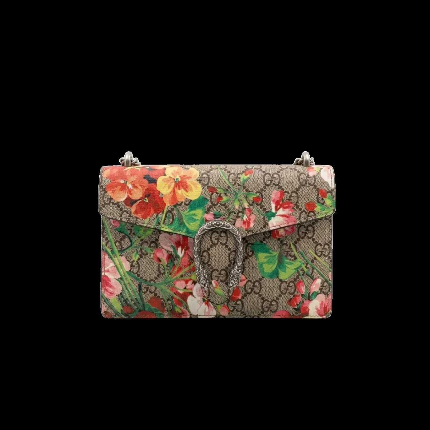Gucci Floral WOC Dionysus Shoulder Bag in Multicolor Antiqued Silver Hardware
