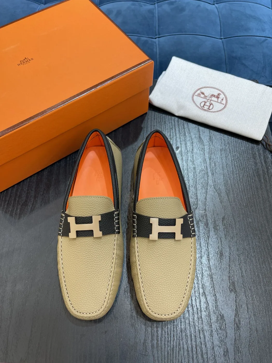 Hermes Irving Loafer Beige Hermes Irving Loafer Beige