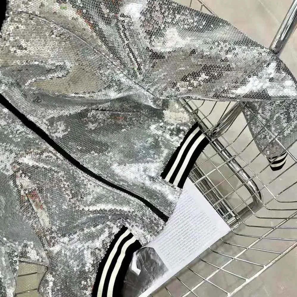 Celine Teddy Jacket in Cotton Fleece for Women in Silver