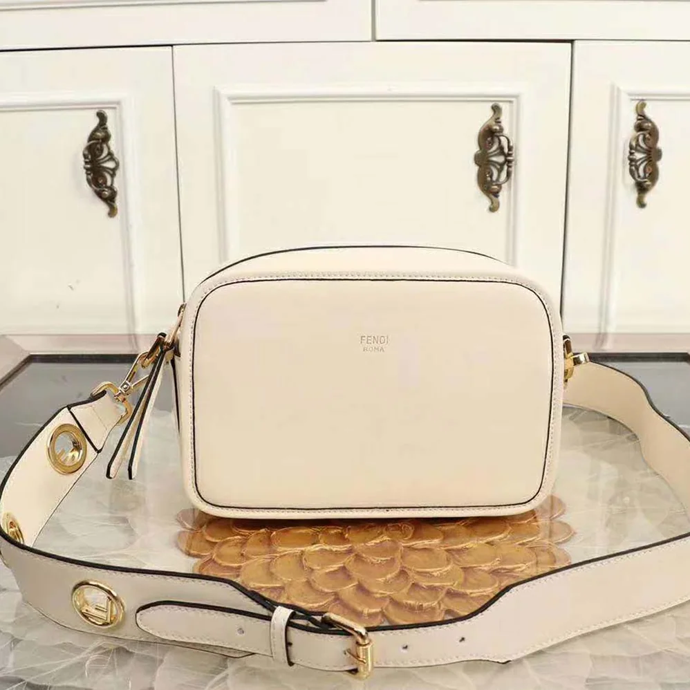 Fendi Camera Case Leather Bag for Women in Sandy Fendi Camera Case Leather Bag for Women in Sandy
