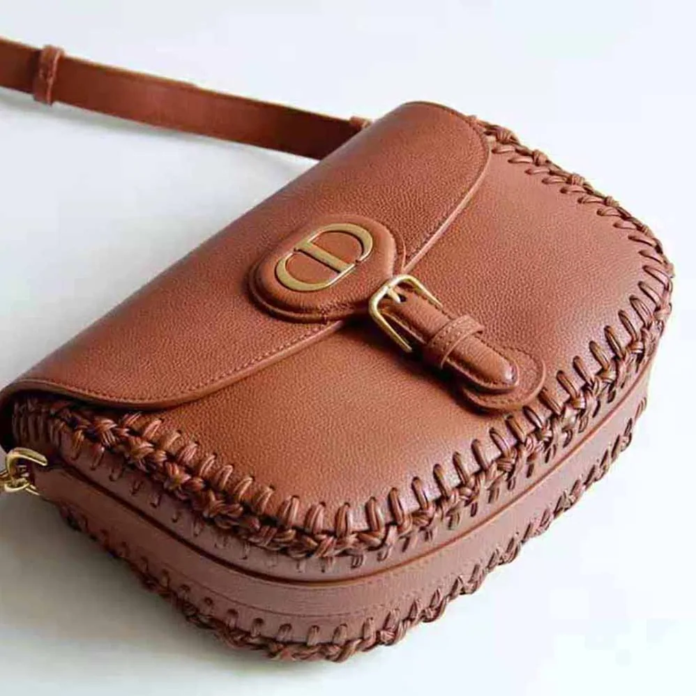 Dior Medium Dior Bobby Bag Grained Calfskin with Whipstitched Seams for Women in Brown Dior Medium Dior Bobby Bag Grained Calfskin with Whipstitched Seams for Women in Brown