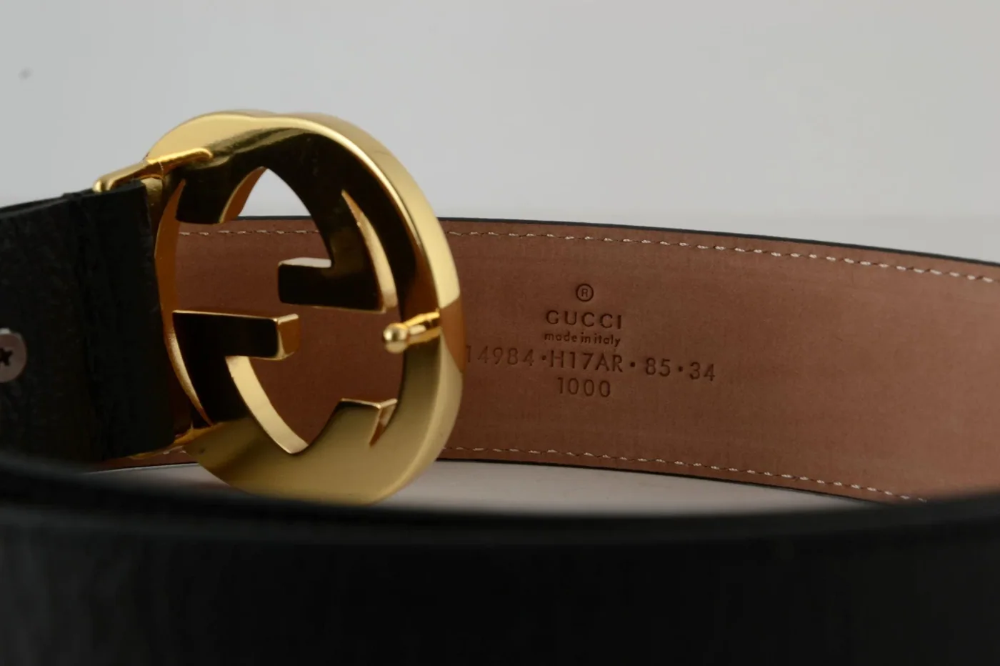 GG Red & Green Stripe Gold Buckle