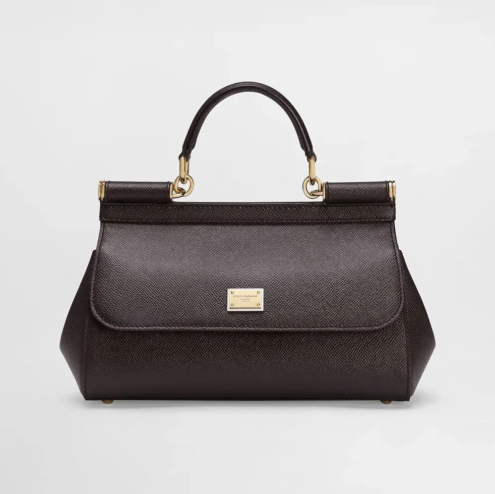 Dolce Gabbana D&G Medium Sicily Handbag in Dauphine Ccalfskin for Women in Purple Dolce Gabbana D&G Medium Sicily Handbag in Dauphine Ccalfskin for Women in Purple