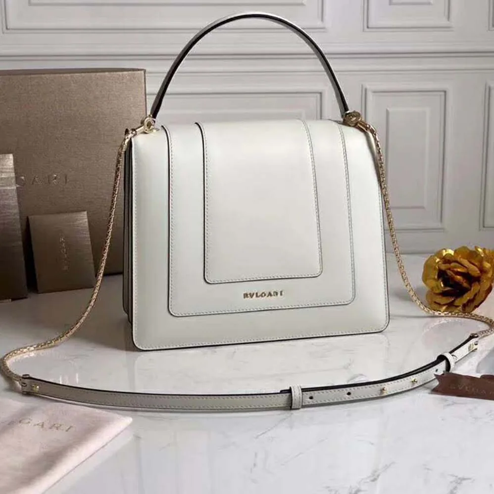 Bvlgari Serpenti Forever Flap Cover for Women in White