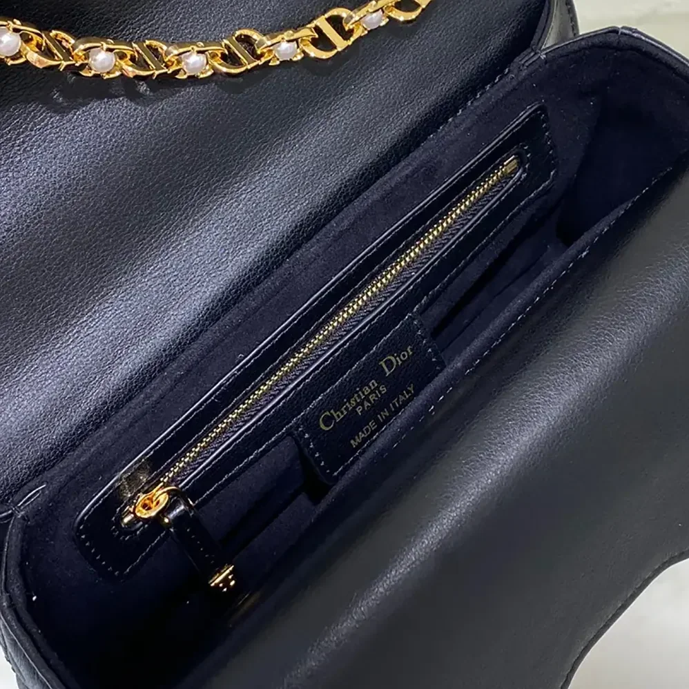 Dior Small Dior Jolie Top Handle Bag Black Cannage Calfskin for Women Dior Small Dior Jolie Top Handle Bag Black Cannage Calfskin for Women