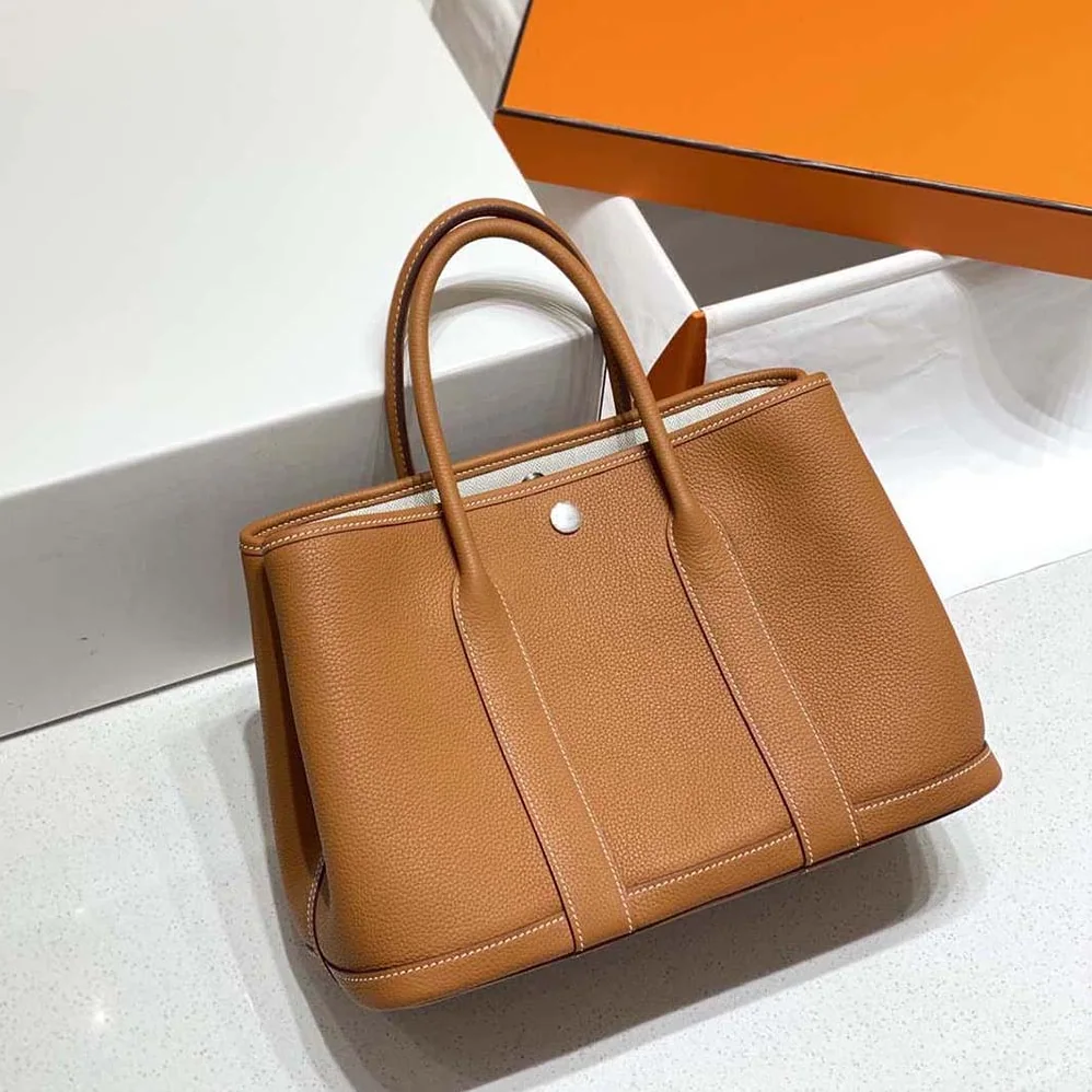 Hermes Garden Party 30 Voyage Bag for Unisex in Brown