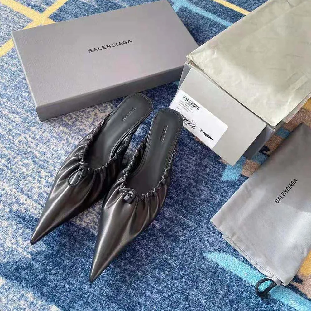 Balenciaga Scrunch Knife 40mm Mule in Black for Women