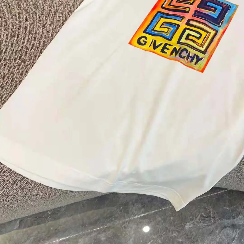 Givenchy Slim Fit T-shirt in Jersey with 4G Sun Print for Men in White Givenchy Slim Fit T-shirt in Jersey with 4G Sun Print for Men in White