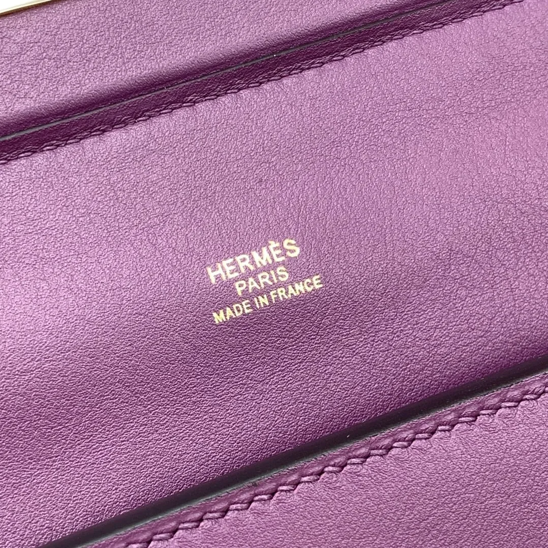 Hermes Clemence Swift Purple Hermes Clemence Swift Purple