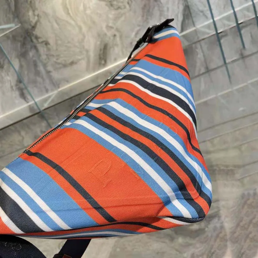 Prada Printed Canvas Prada Triangle Bag for Men in Orange Prada Printed Canvas Prada Triangle Bag for Men in Orange