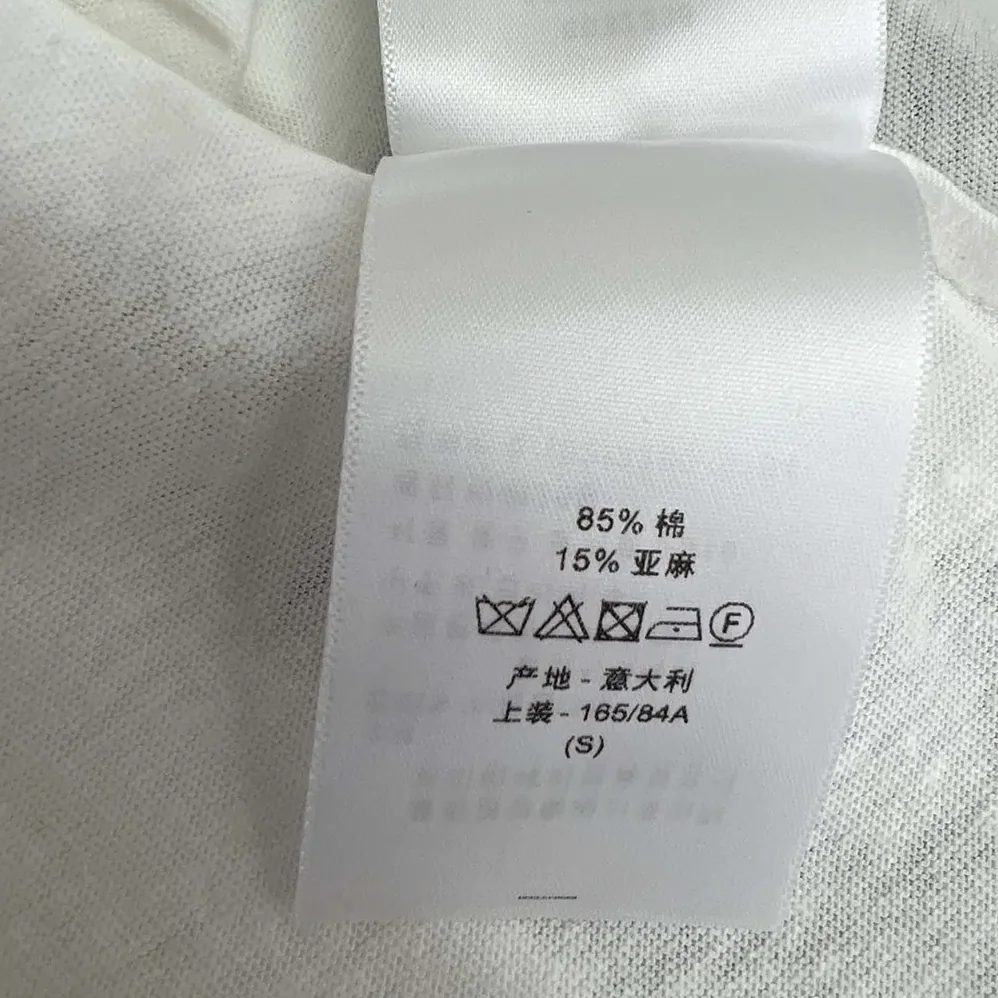 Dior Vibe T-Shirt White Cotton and Linen Jersey with Three for Women in Tone Signature Dior Vibe T-Shirt White Cotton and Linen Jersey with Three for Women in Tone Signature