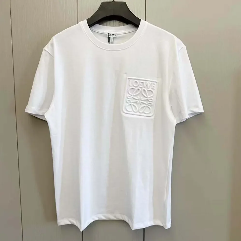 Loewe Relaxed Fit T-shirt in Cotton-Off for Men in white Loewe Relaxed Fit T-shirt in Cotton-Off for Men in white