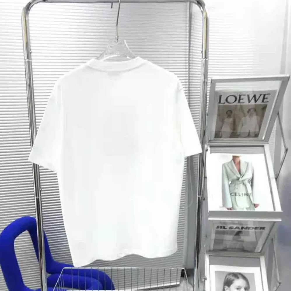 Loewe Twin Dog Print T-shirt in Cotton for Men in White Loewe Twin Dog Print T-shirt in Cotton for Men in White