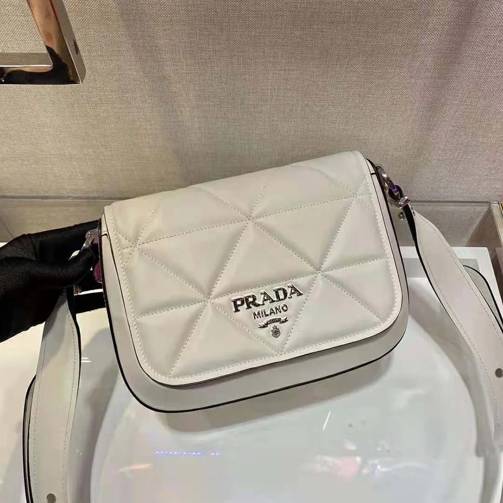 Prada Spectrum Leather Bag for Women in White