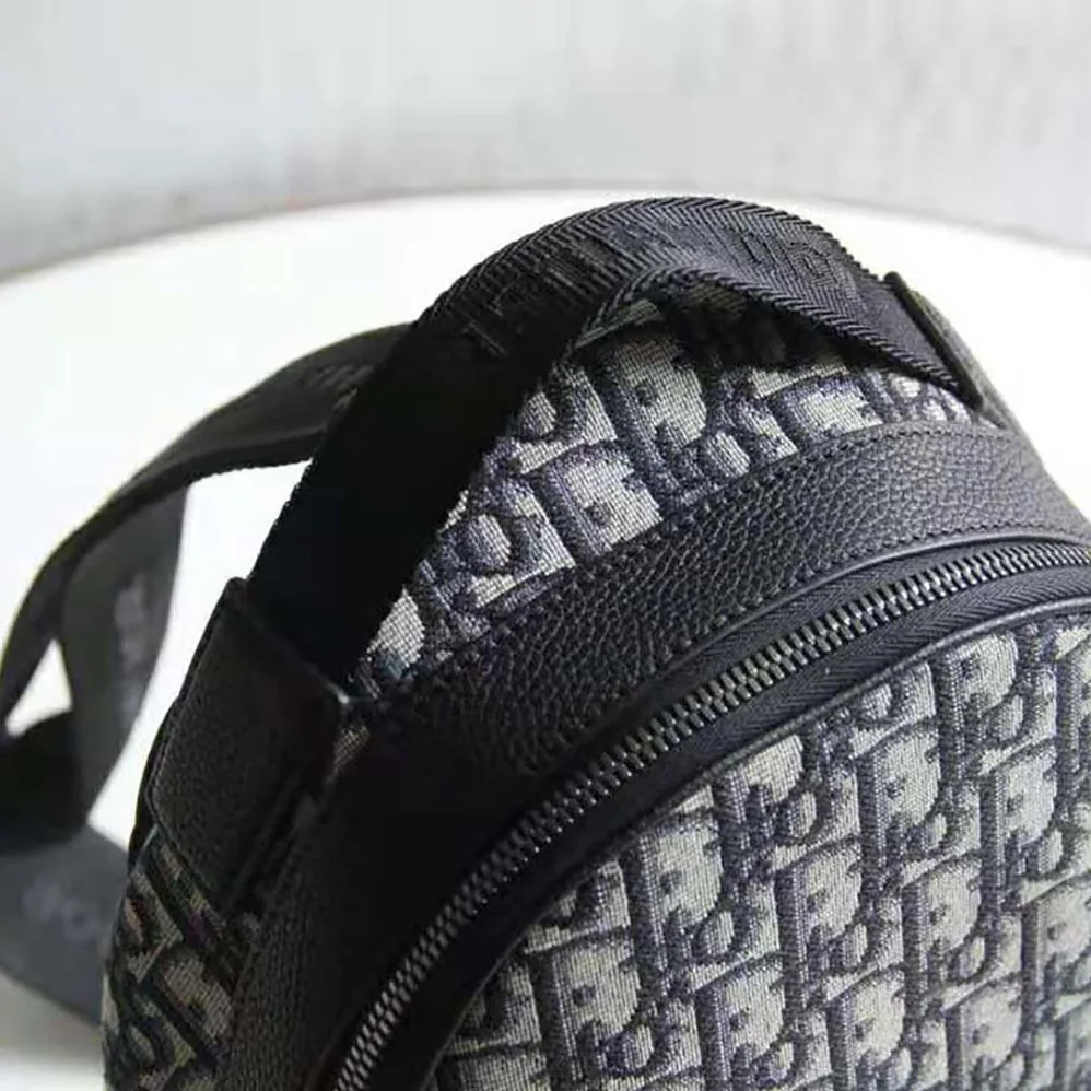 Dior Sling Bag Beige and Black Dior Oblique Jacquard for Men Dior Sling Bag Beige and Black Dior Oblique Jacquard for Men