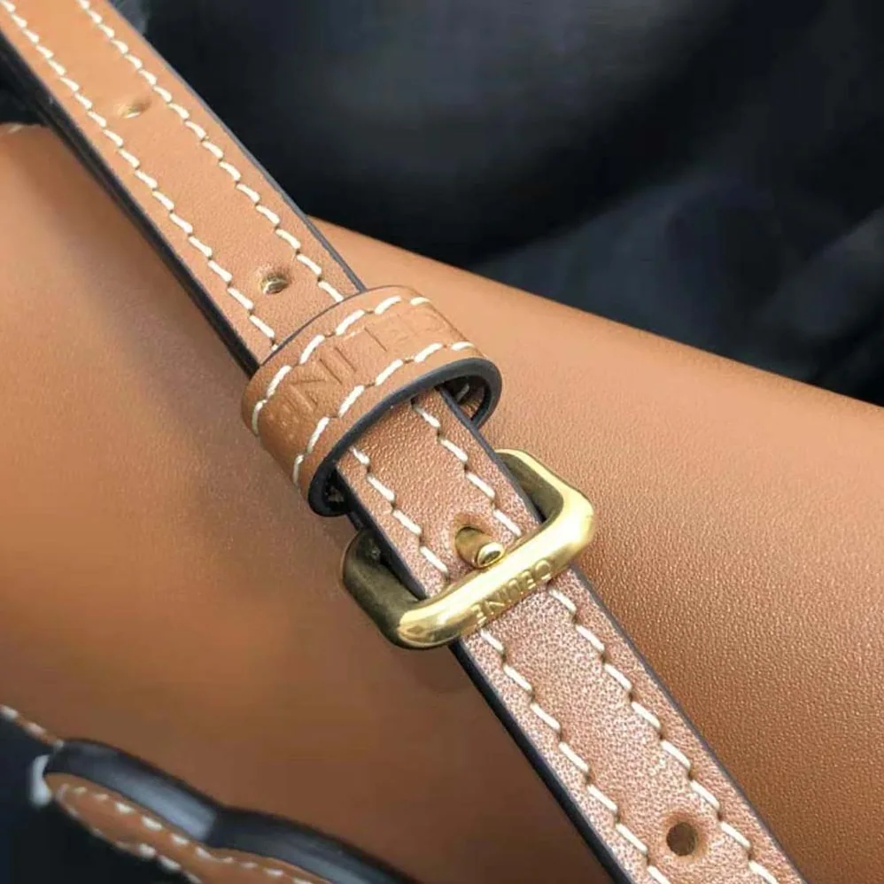Celine Mini Besace Cuir Triomphe in Smooth Calfskin for Women in Brown Celine Mini Besace Cuir Triomphe in Smooth Calfskin for Women in Brown