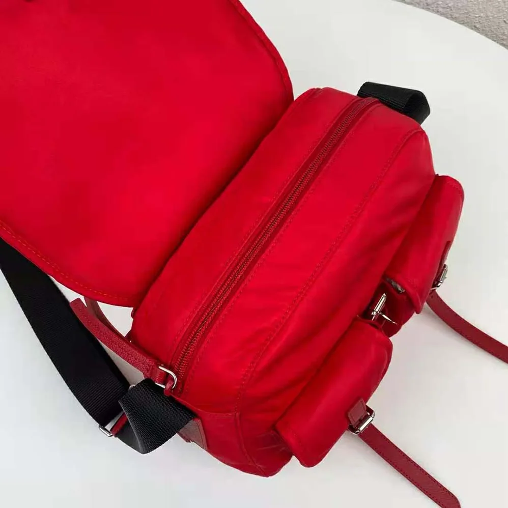 Prada Nylon Shoulder Bag for Women in Red