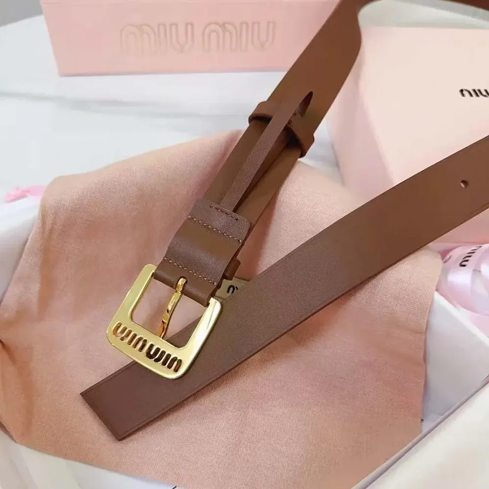 Miu Miu Nappa Leather Belt for Women